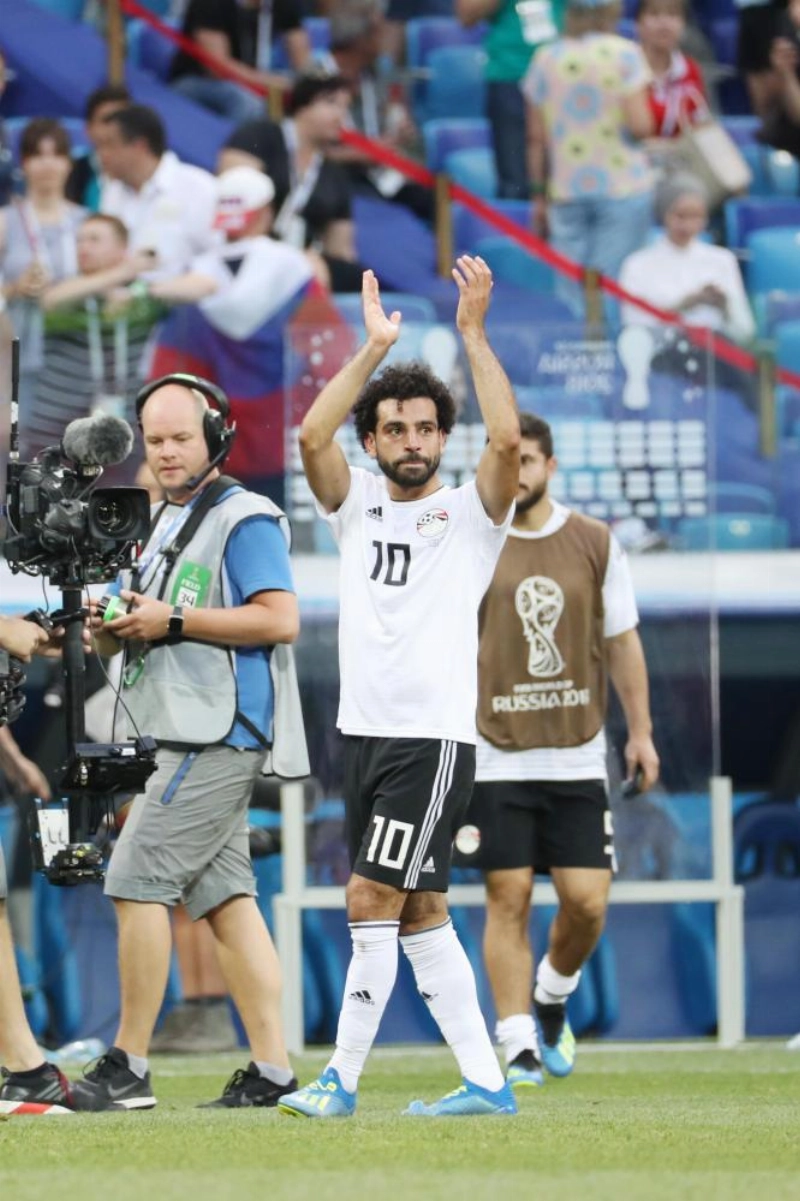 محمد صلاح بقميص المنتخب (د ب أ)