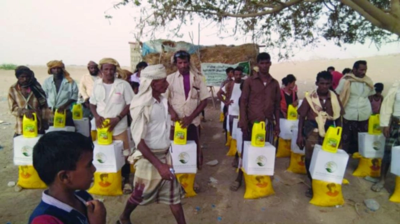 من مساعدات السعودية داخل اليمن (واس)