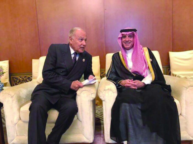 .. وخلال لقائه أحمد أبوالغيط