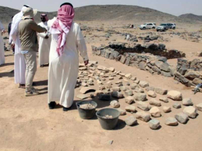 من الآثار الجديدة المكتشفة (تويتر)