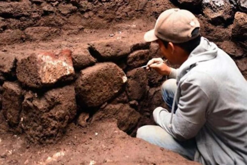 أثناء عملية الترميم (Ancient Origins)