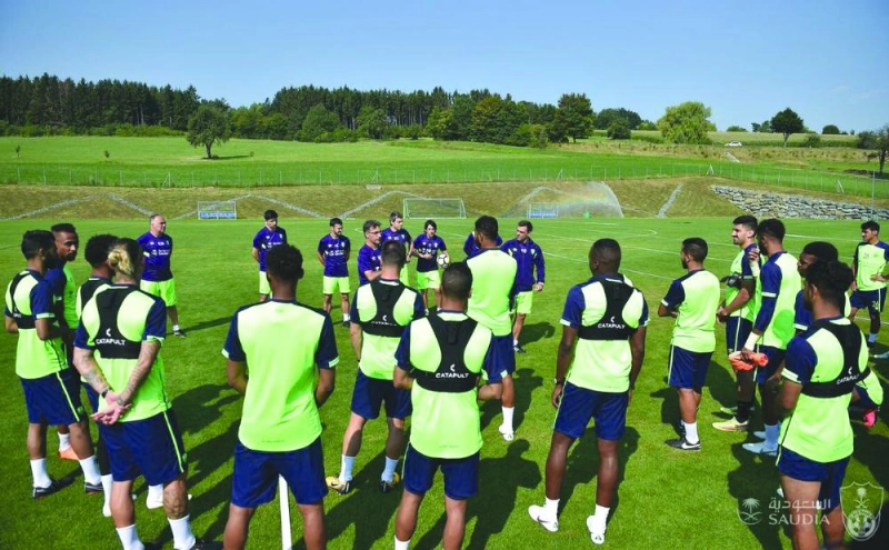 تدريبات الأهلي أمس في معسكره الخارجي (إعلامي الأهلي)