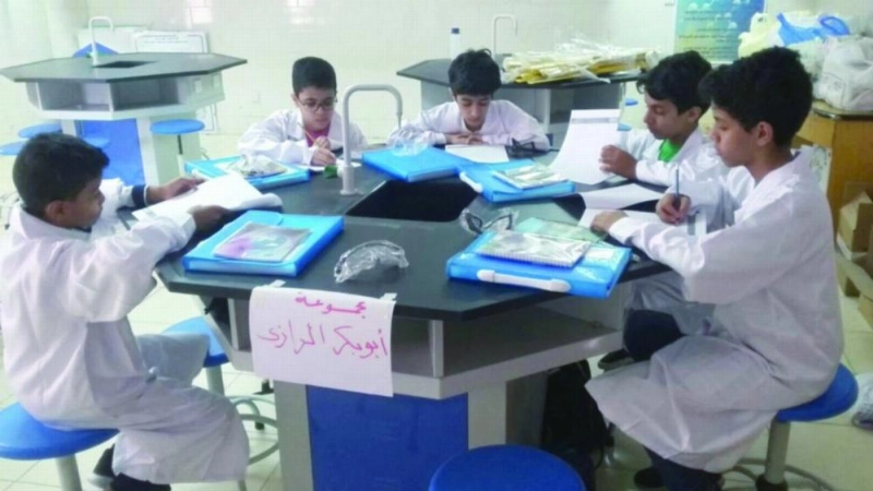 طلاب من موهبة خلال إحدى الدورات (مكة)