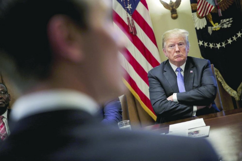 US President Donald Trump holds a meeting with inner city pastors at the White House in Washington, US, 01 August 2018. The US has placed sanctions on the Turkish ministers of justice and interior over the detention of a US pastor in Turkey. Photo: Oliver Contreras/Zuma Press/dpa