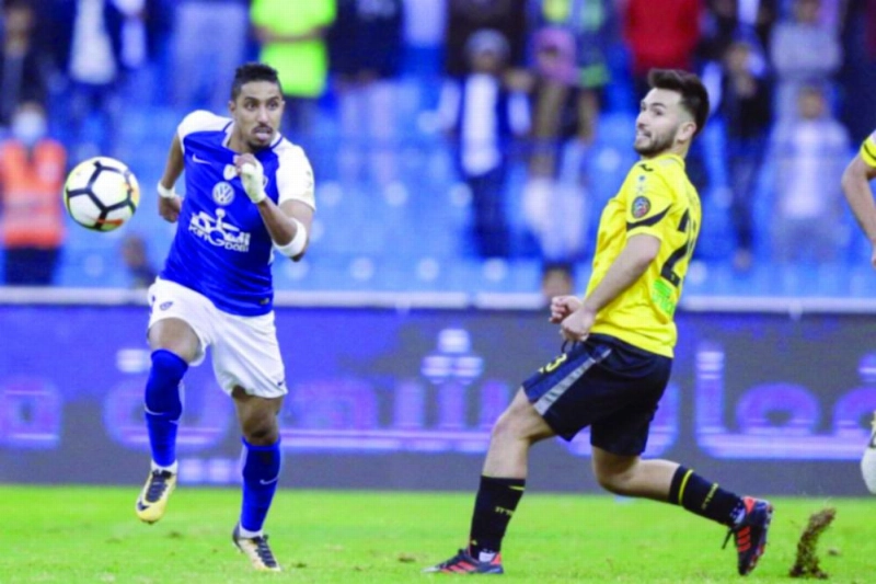 من لقاء سابق بين الهلال والاتحاد (مكة)