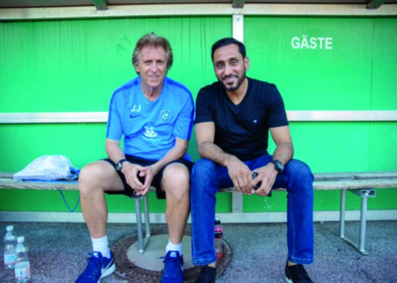سامي الجابر وجورجي جيسوس (إعلامي الهلال)