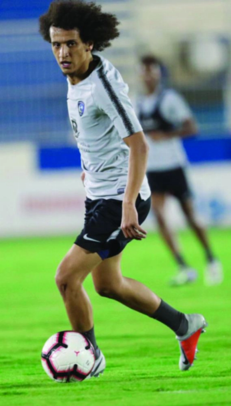 عموري في تدريبات الهلال (إعلامي الهلال)
