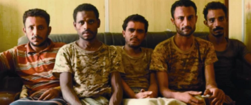 من الأسرى التسعة (المركز الإعلامي للمنطقة العسكرية الخامسة)