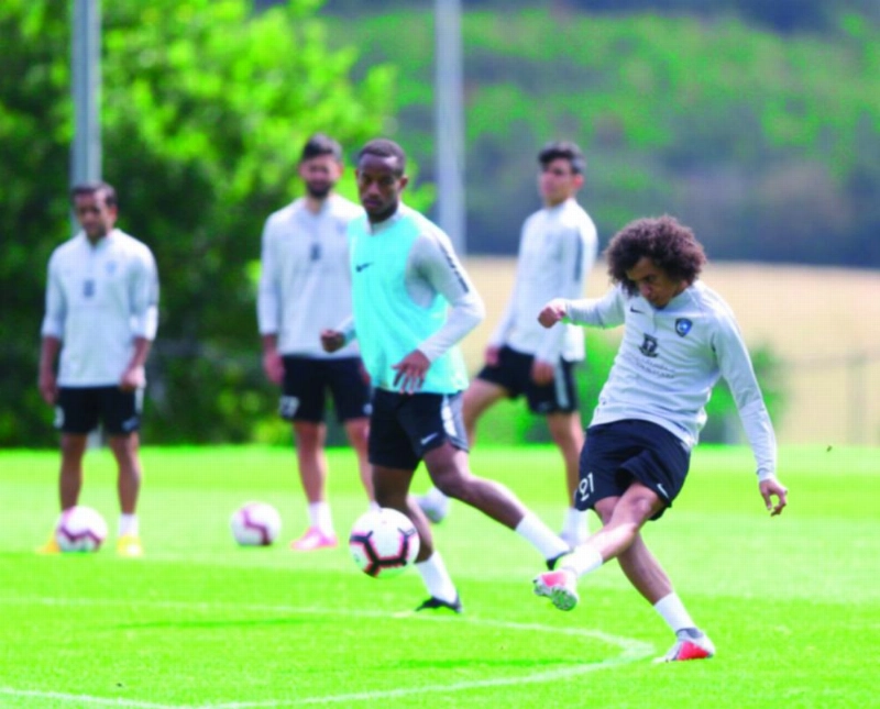 من استعدادات الهلال والاتحاد لمباراة السوبر غدا (مكة)