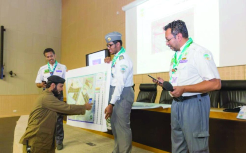 من برنامج التدريب على قراءة الخرائط (واس)
