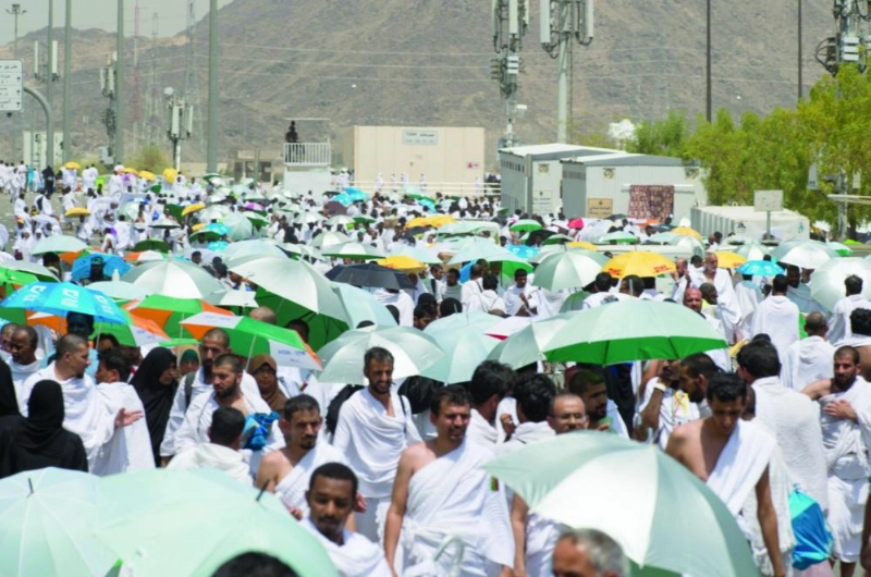 ضيوف الرحمن في صعيد عرفات (واس)