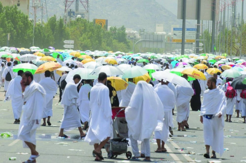 ضيوف الرحمن في صعيد عرفات (واس)
