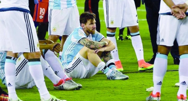 ميسي بعد الخروج من مونديال روسيا (مكة)