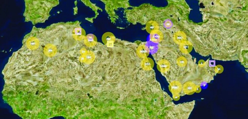خريطة لقاعدة البيانات (مكة)