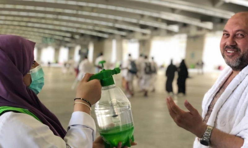 من أعمال الفرق التطوعية الصحية في الحج