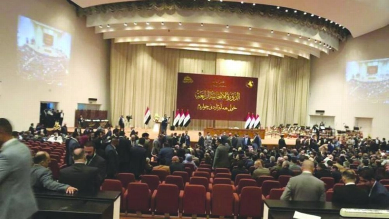 جانب من جلسة البرلمان العراقي أمس (العربية نت)