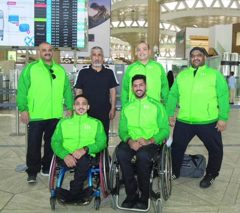 لاعبو منتخب رفع الأثقال (واس)
