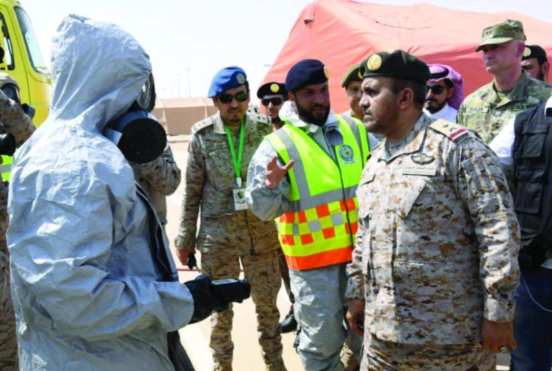 جانب من ختام تمرين «درع الوقاية2» (واس)
