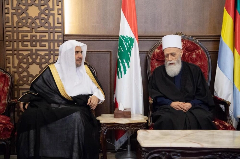 من لقاءات محمد العيسى بالقيادات الدينية في لبنان (واس)