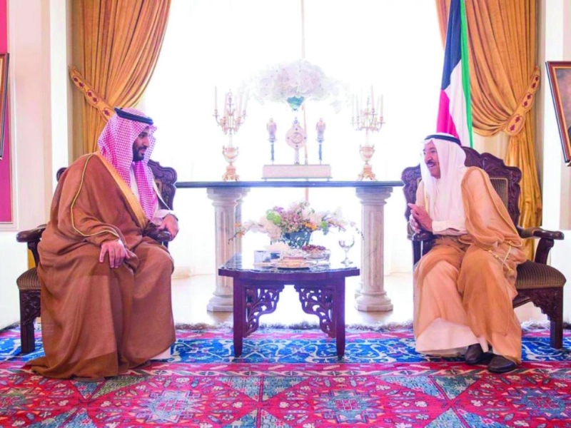 الأمير محمد بن سلمان في زيارة سابقة للكويت (واس)