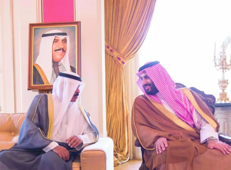 الأمير محمد بن سلمان في زيارة سابقة للكويت (واس)