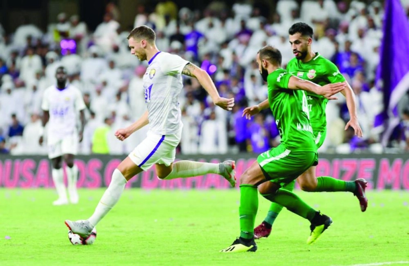نادي العين خلال منافسة الدوريالإماراتي (إعلامي العين)