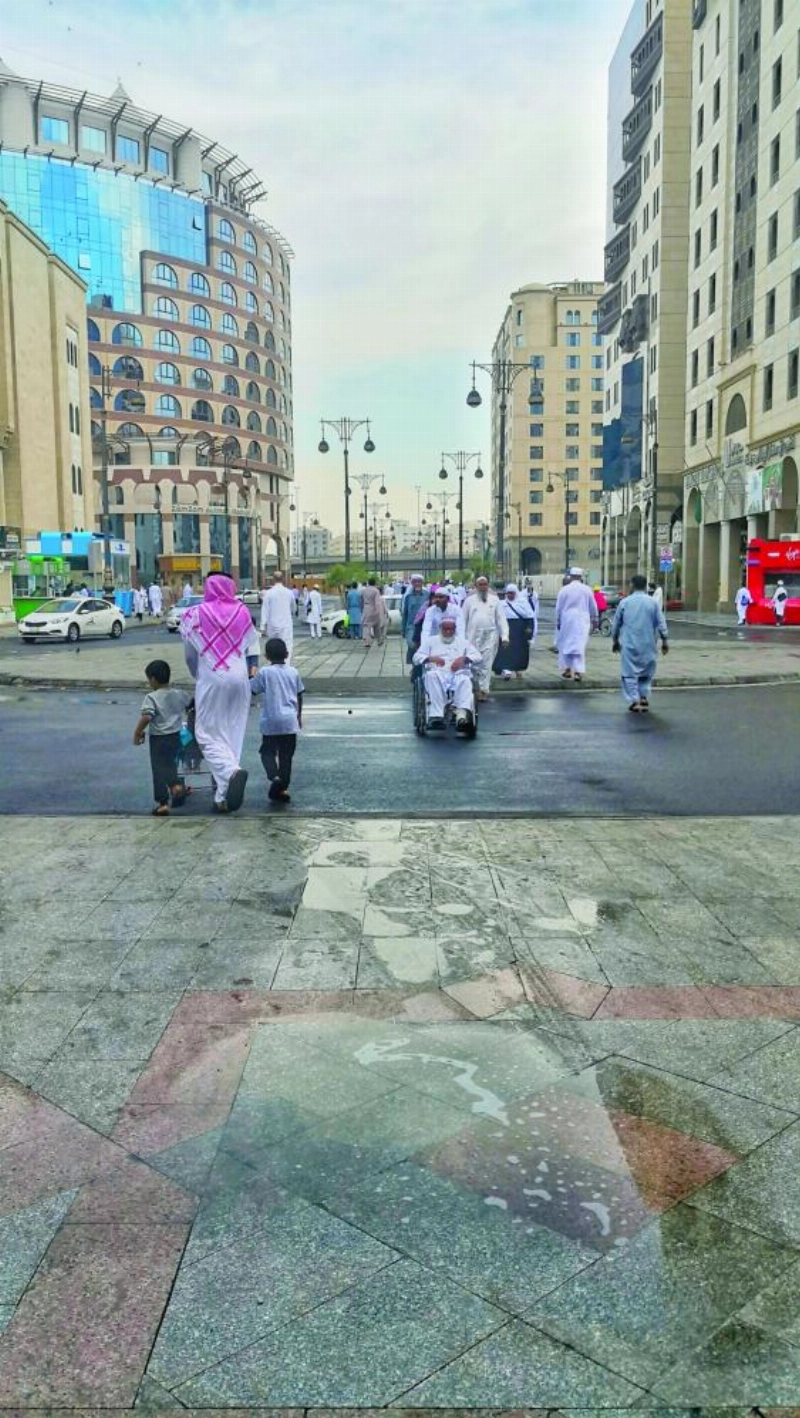 من الأمطار التي هطلت على المدينة المنورة (أنس الحارثي)