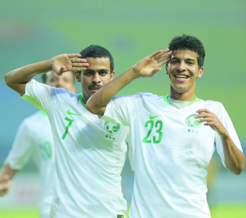 فرحة سعودية بالفوز على ماليزيا (الاتحاد السعودي)