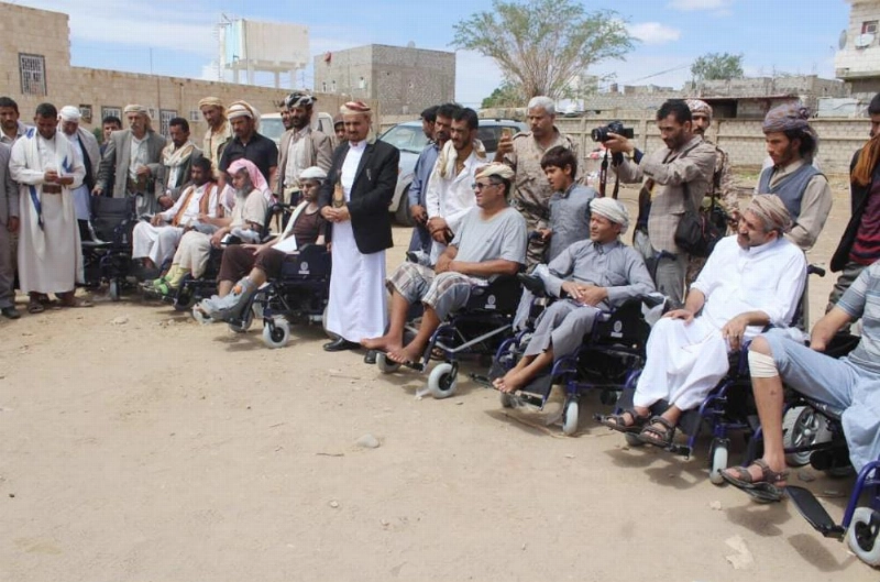 عربات كهربائية من مركز الملك سلمان للمبتورين في صنعاء (واس)