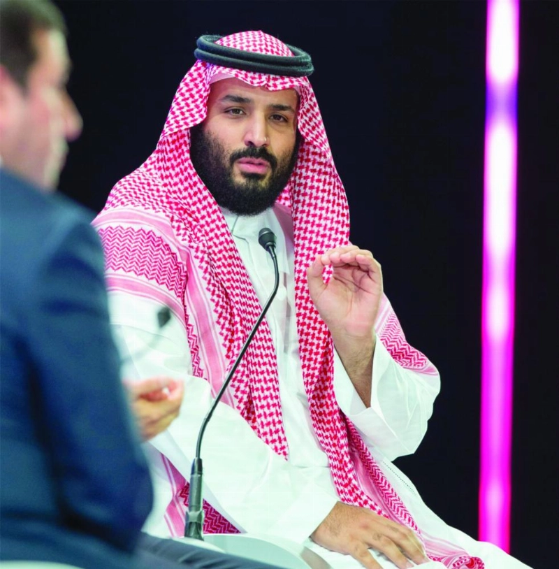 الأمير محمد بن سلمان متحدثا بالمنتدى (واس)