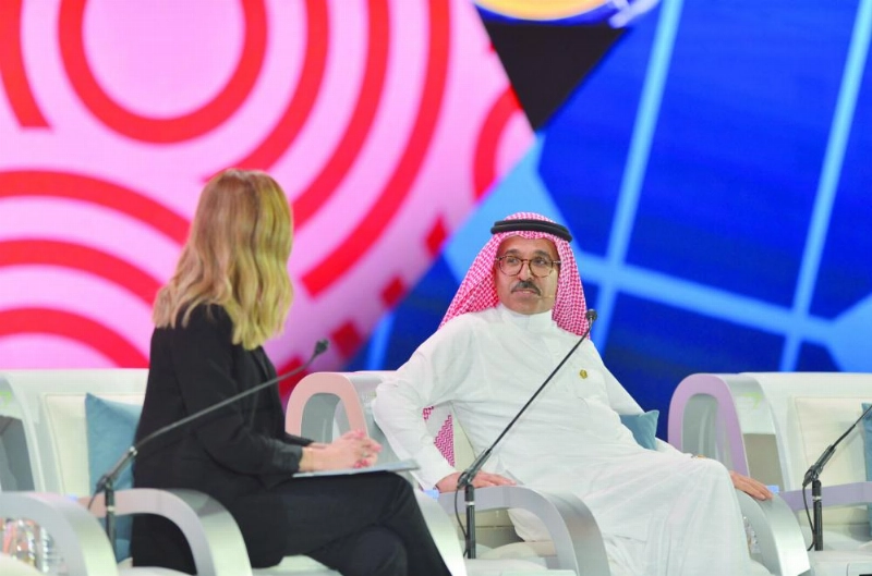 النصر خلال حديثه بالمنتدى (مكة)