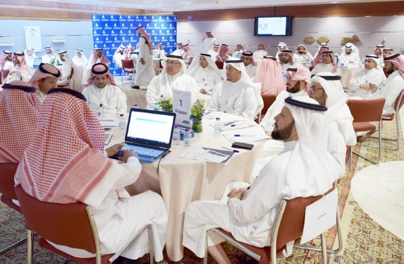 جانب من ورشة العمل أمس (مكة)