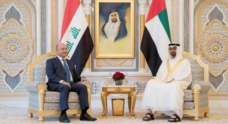 محمد بن زايد وبرهم صالح (الإماراتية)