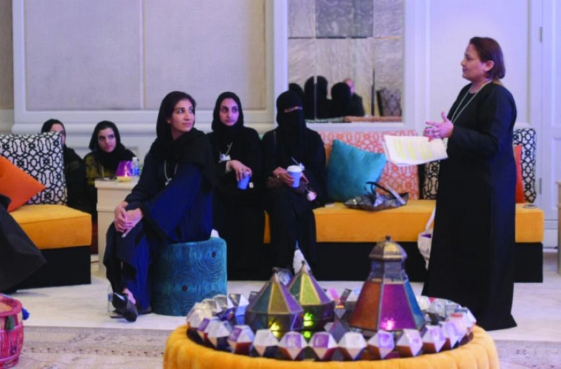سيدات خلال مشاركتهن في منتدى مسك العالمي (مكة)