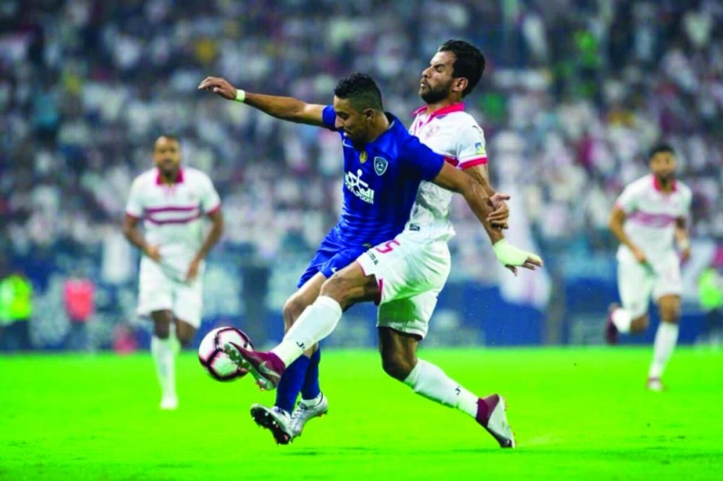 الهلال والزمالك في السوبر السعودي المصري بالرياض (تويتر)