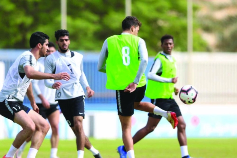 جانب من تدريبات الهلال (المركز الإعلامي)