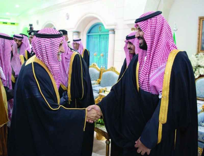 ولي العهد خلال حفل أهالي الجوف