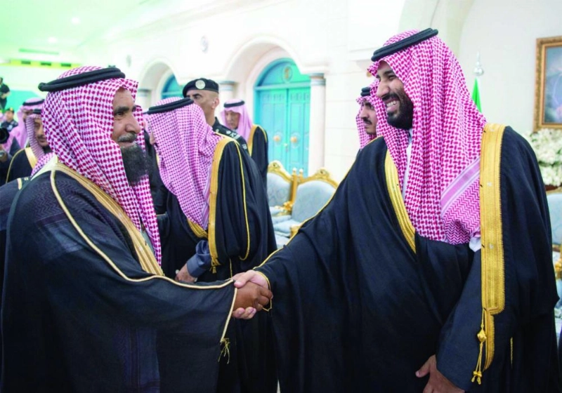 ولي العهد خلال حفل أهالي الجوف