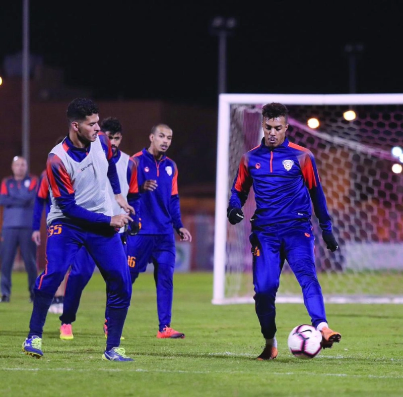 جانب من تدريبات الفيحاء (إعلامي الفيحاء)