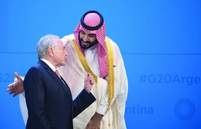 ولي العهد في حديث مع بوتين (د ب أ)