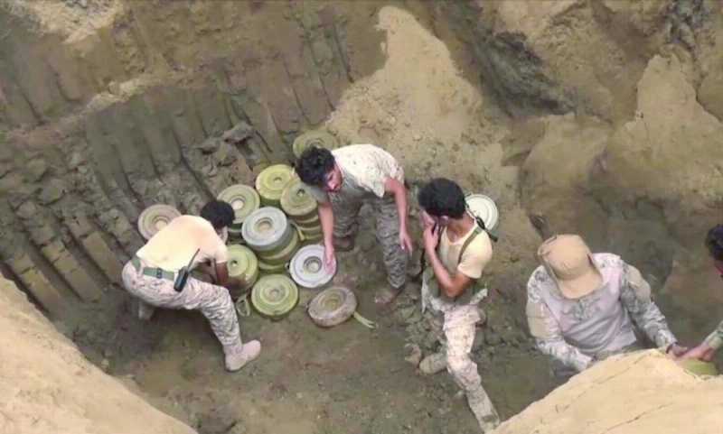 مشروع مسام يزيل الألغام من المناطق المحررة باليمن (واس)