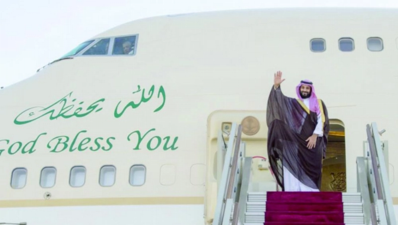من مراسم استقبال ومغادرة ولي العهد