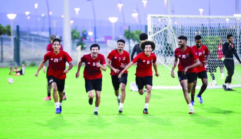 تفاؤل وفرحة في تدريبات الوحدة (إعلامي الوحدة)
