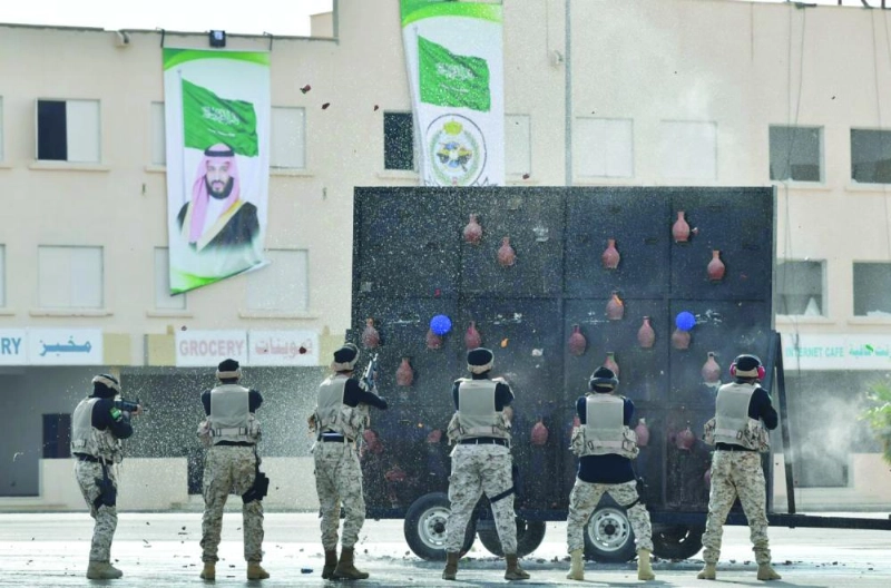 عروض أمنية خلال التمرين المشترك (واس)