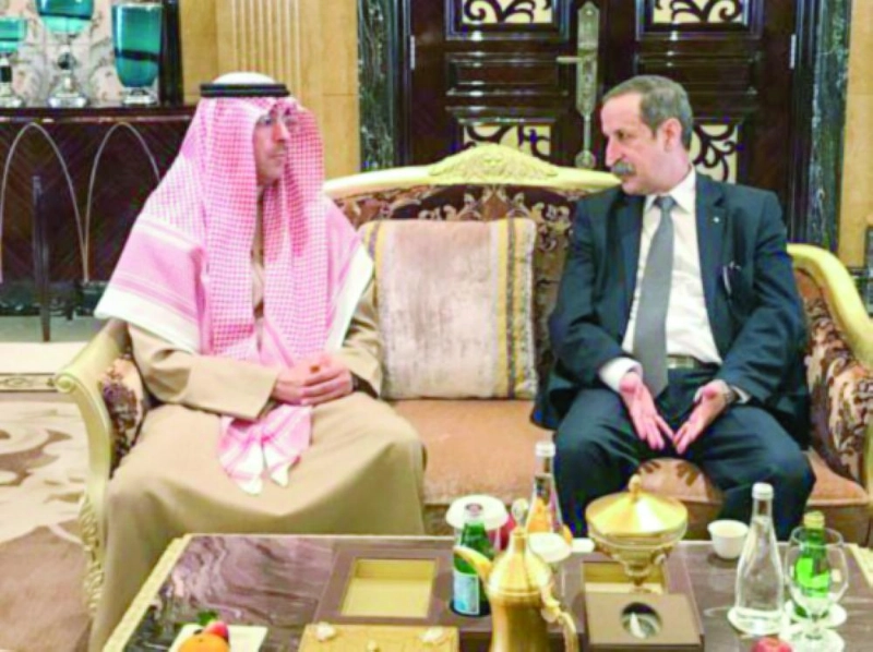 عواد العواد لدى لقائه جمال كعوان
