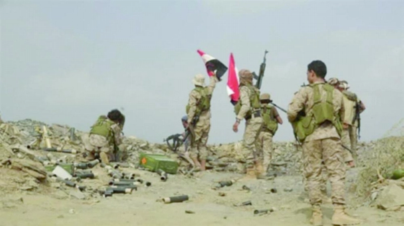 قوات من الجيش اليمني خلال تقدمها (مكة)