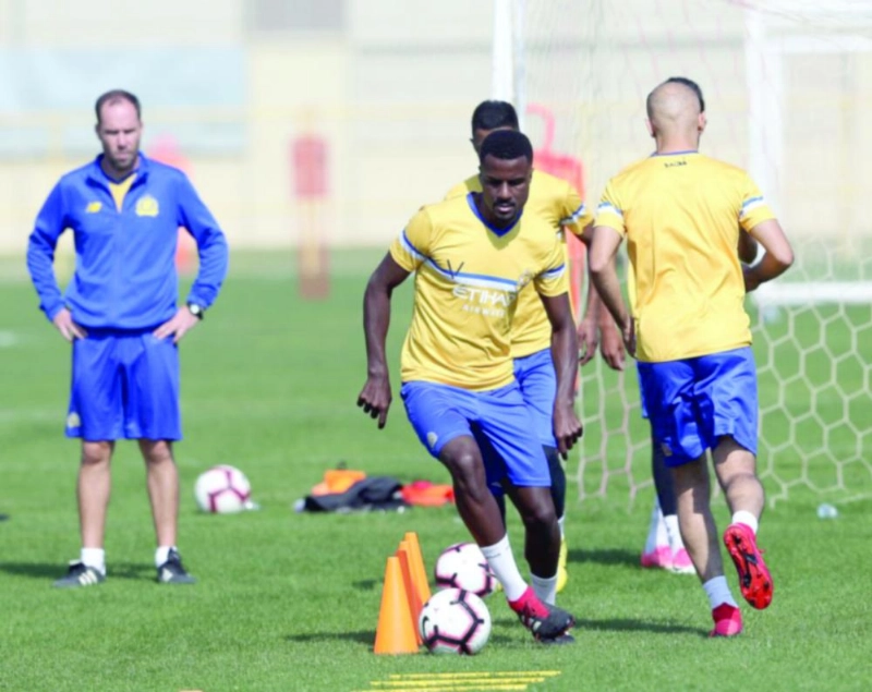 جدية في تدريب النصر (إعلامي النصر)