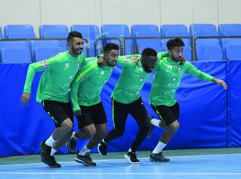 من تدريبات الأخضر (إعلامي المنتخب)