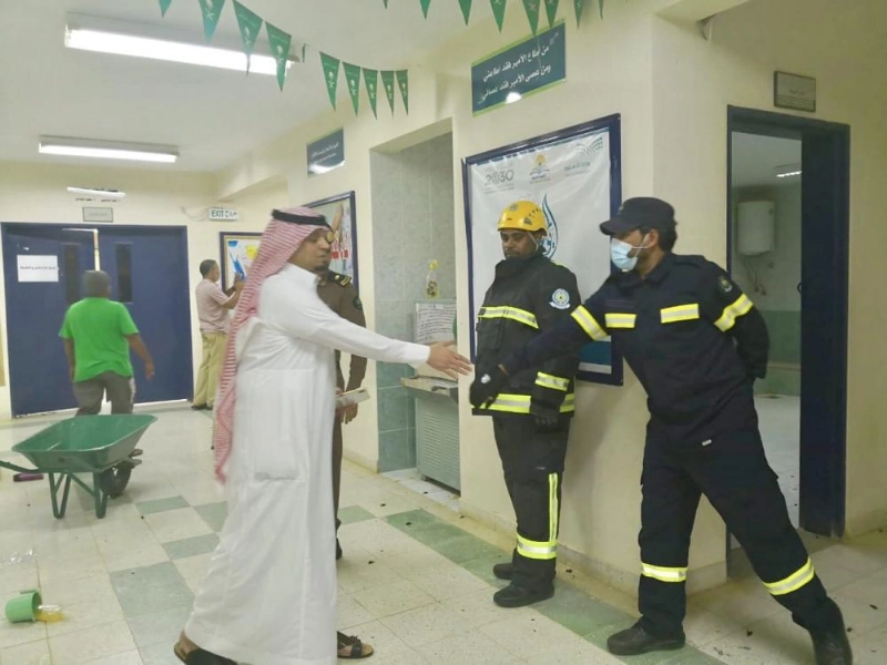 جهات حكومية شاركت في المكافحة