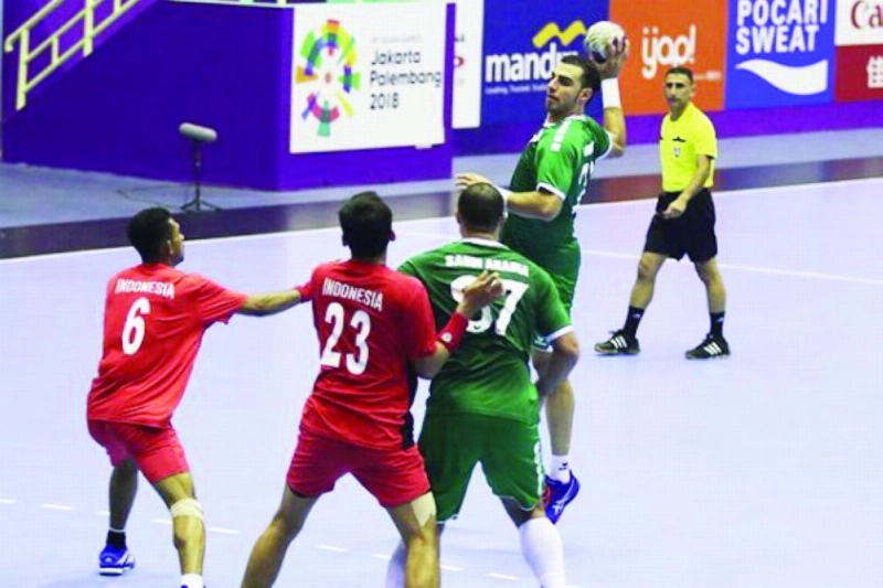المنتخب السعودي خلال مشاركته في الدورة الودية (إعلامي اتحاد اليد)